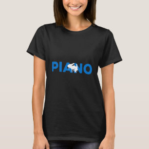 T-shirt Piano Hobby Avec Ombre À L'Intérieur