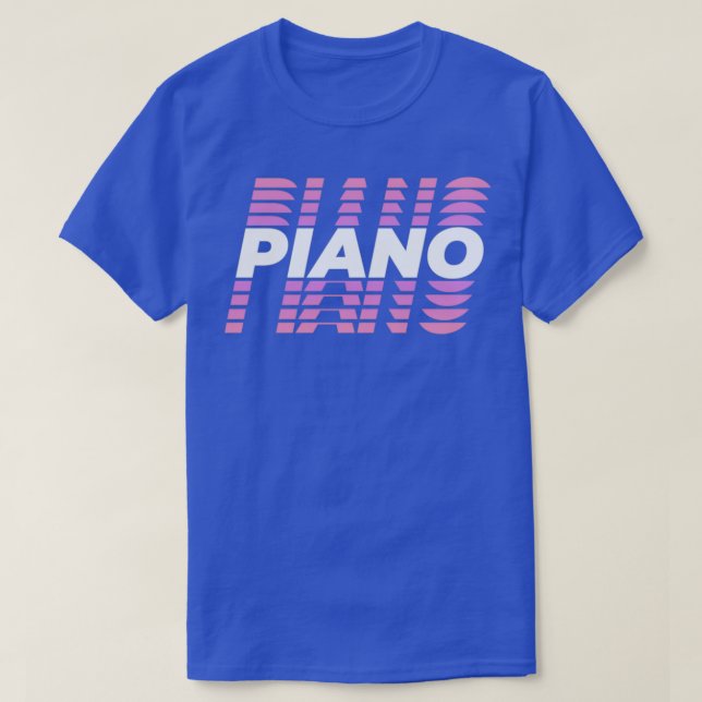 T-shirt Piano Instrument Clavier Percussion Musique Son (Design devant)