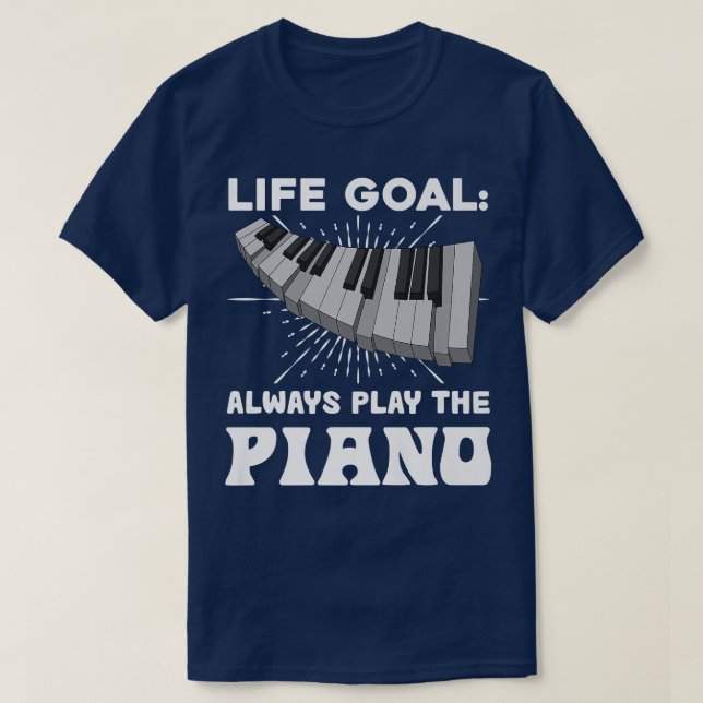 T-shirt Piano Keyboard Music Funny Pian (Design devant)