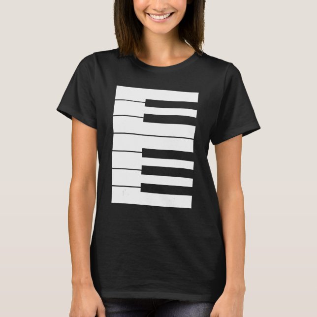 T-shirt Piano keyboard octave perfect it outfit for pianis (Devant)