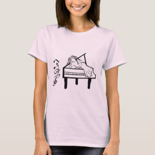 T-shirt Piano Lady