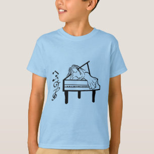 T-shirt Piano Lady