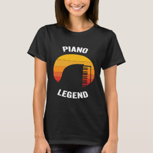 T-shirt Piano Legend Musique Vintage Clavier Instrument Gi