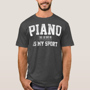 T-shirt Piano Music Clavier Instrument de musique