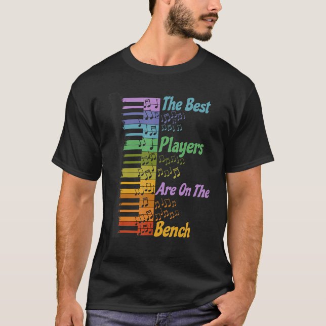 T-shirt Piano Music Lover Pianist The Best Players Are On  (Devant)