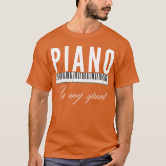 T-shirt Piano Musique Clavier Instrument de musique femmes