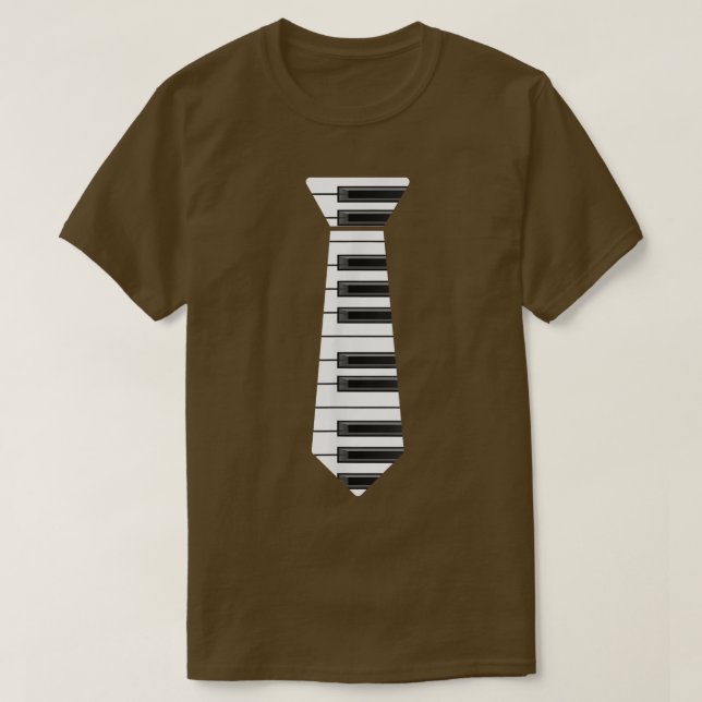 T-shirt Piano Necktie Piano Player Pianiste Musique classi (Design devant)