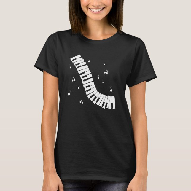 T-shirt Piano Notes (Devant)