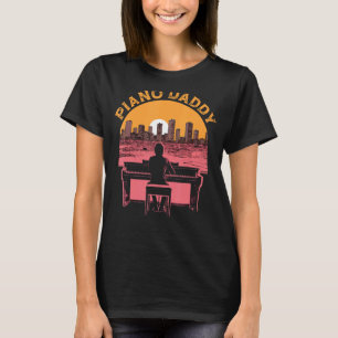 T-shirt Piano Papa Piano Man Pianiste Clavier Musicien Fat