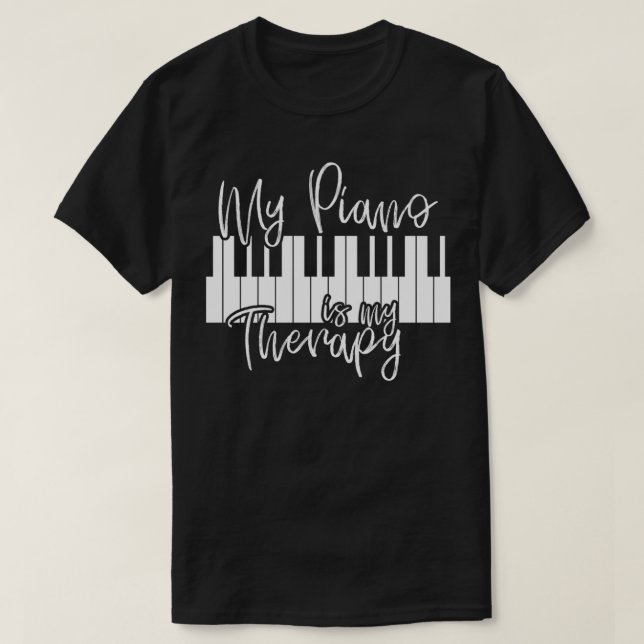 T-shirt Piano Pianist Cadeau Musique Musicien Keys (Design devant)