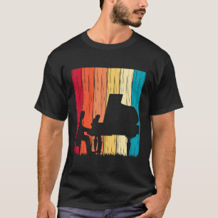 T-shirt Piano Piano de style vintage Piano Piano Musicien