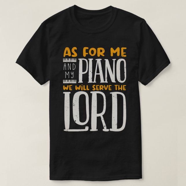 T-shirt Piano Piano Lecteur Musicien Piano instrument de m (Design devant)