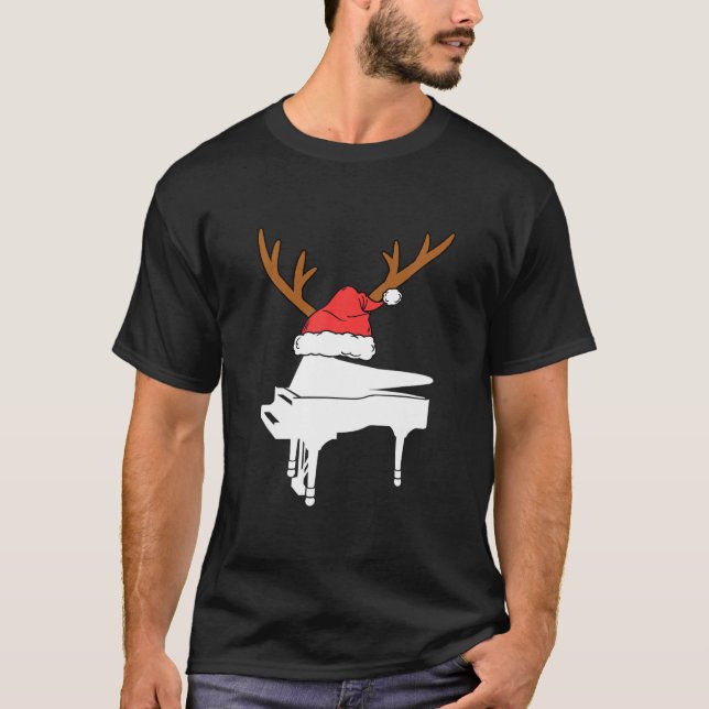 T-shirt Piano Piano Reindee Noël (Devant)