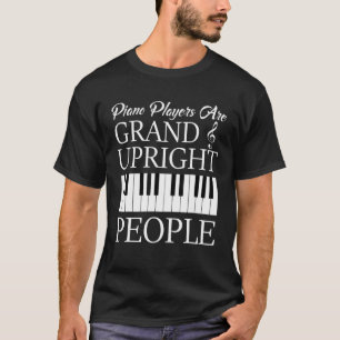 T-shirt Piano Player Clavier Musicien Musique Instruction