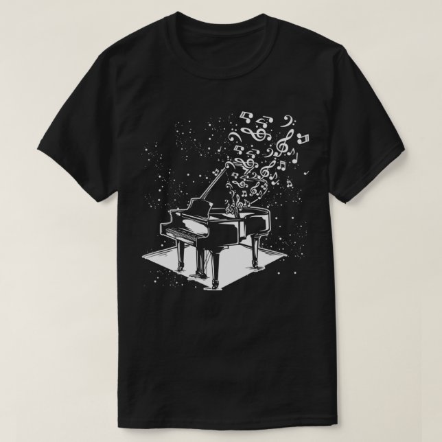 T-shirt Piano Player Idée cadeau Pianiste musicien Musique (Design devant)