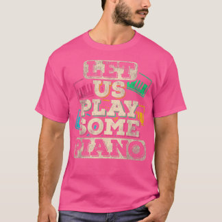 T-shirt Piano Player Musique Instrument de musique