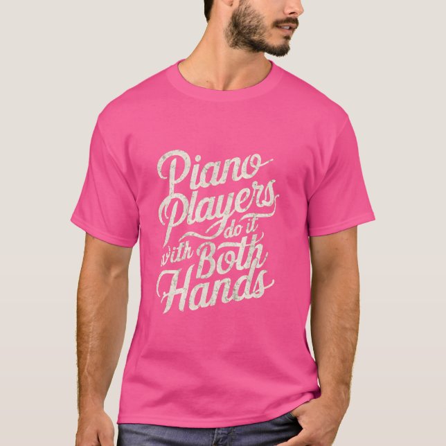 T-shirt Piano Player Pianiste (Devant)