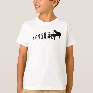 T-shirt Piano Player Pianiste Evolution Cadeau féminin