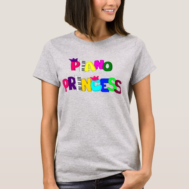 T-shirt Piano Princesse (Devant)