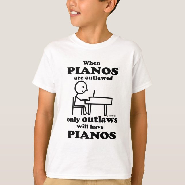 T-shirt Pianos hors la loi (Devant)
