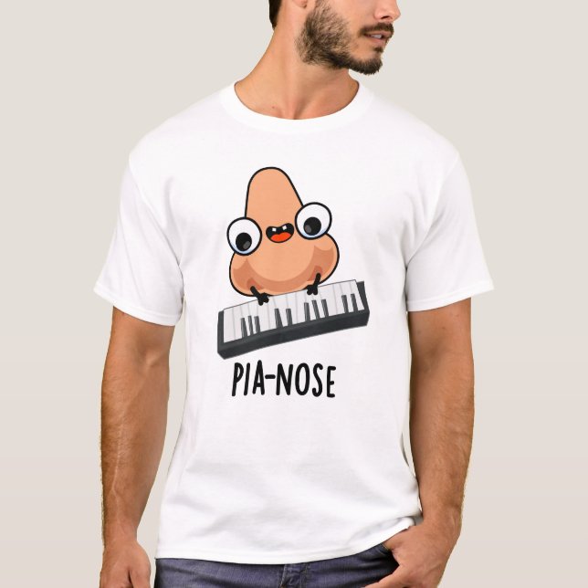 T-shirt Pianose Funny Piano Nez Pun (Devant)