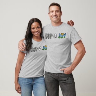 T-shirt PIB ≠ JOIE : Décroissance, Anti-Capitaliste, Écopo