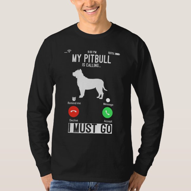 T-shirt Pibull Tee Hommes Pitbull Chien Pitbull (Devant)