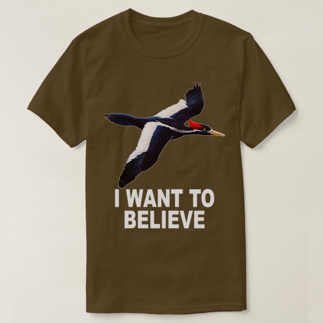 T-shirt Pic À L'Ivory Facturé Je Veux Croire  (Design devant)