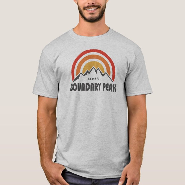 T-shirt Pic Boundary Nevada (Devant)