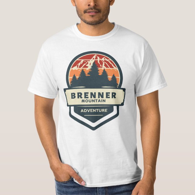 T-shirt Pic du Brenner escalade et randonnée (Devant)