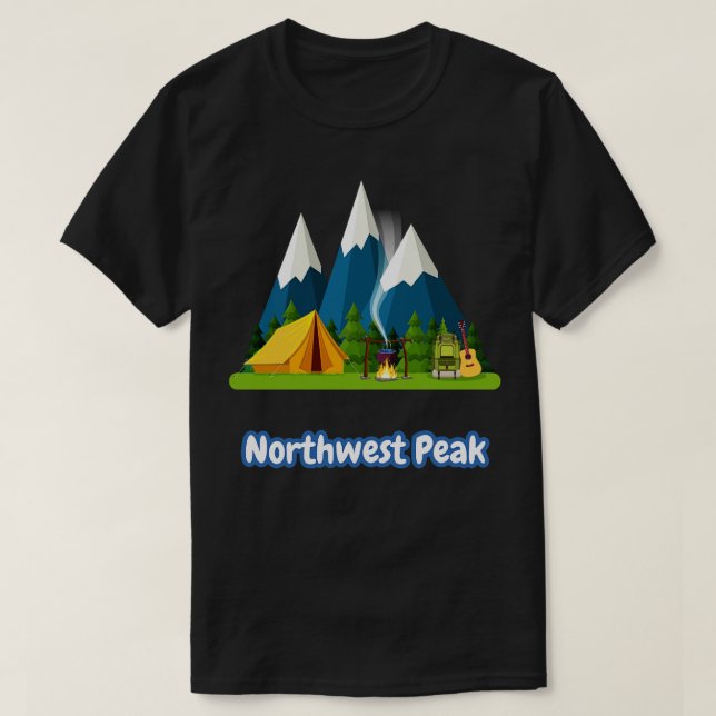 T-shirt Pic du nord-ouest (Design devant)
