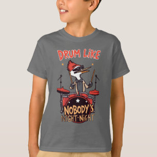 T-shirt Pic tambourineur comme Personne Nuit-Nuit Dru cool