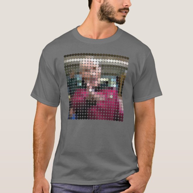 T-shirt Picard WTF Mème pixeldot (Devant)