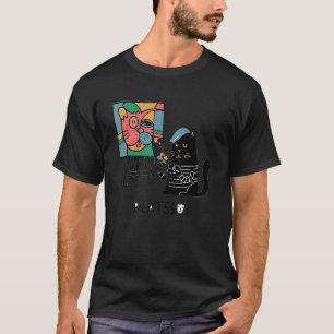 T-shirt Picatsso Chat Colorul Artiste Art