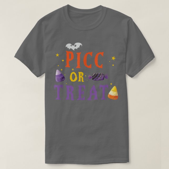 T-shirt PICC Nurse Halloween Cute TVA Equipe d'accès vascu (Design devant)