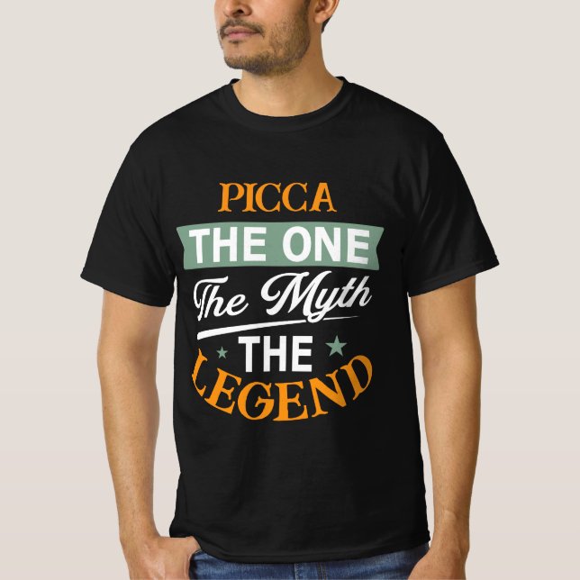 T-shirt Picca la légende le mythe l'unique (Devant)