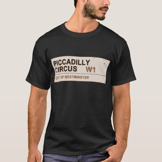 T-shirt Piccadilly Circus Londres - Vintage (Devant)
