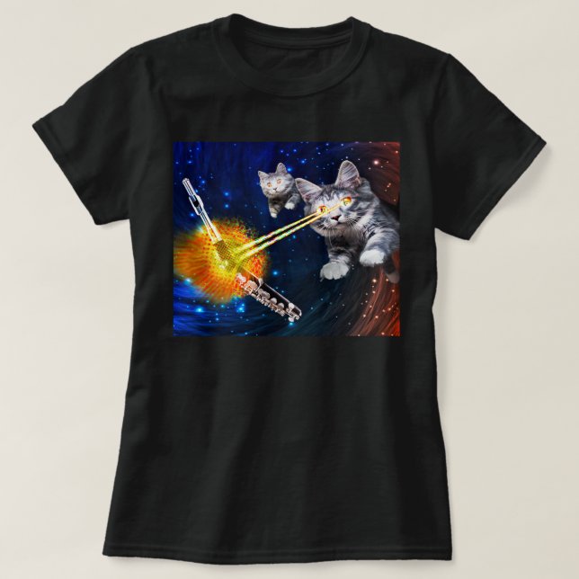 T-shirt Piccolo contre Laser Cats (Design devant)