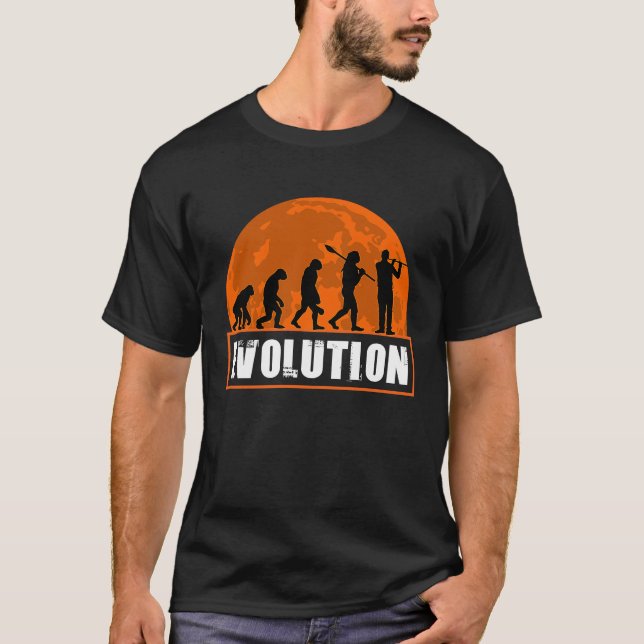 T-shirt Piccolo Player,  Piccolo Human Evolution (Devant)