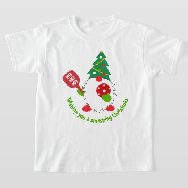 T-shirt 🎅 pickball de Noël (Poser)