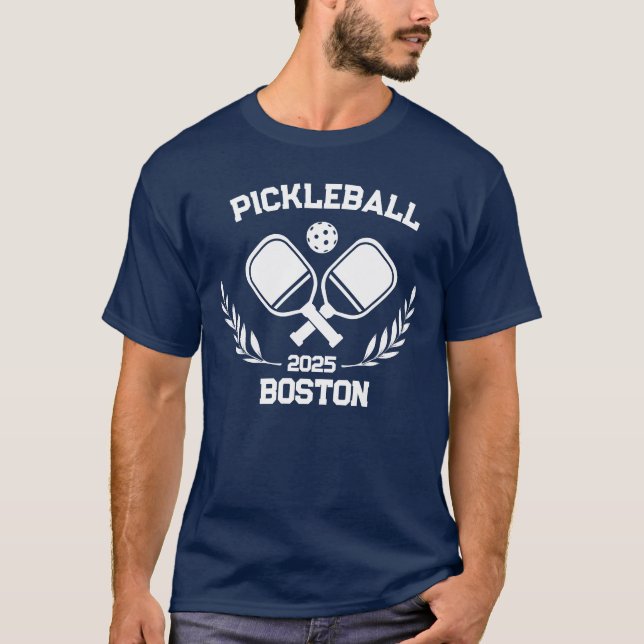 T-shirt Pickelball Boston 2025 Custom (Devant)