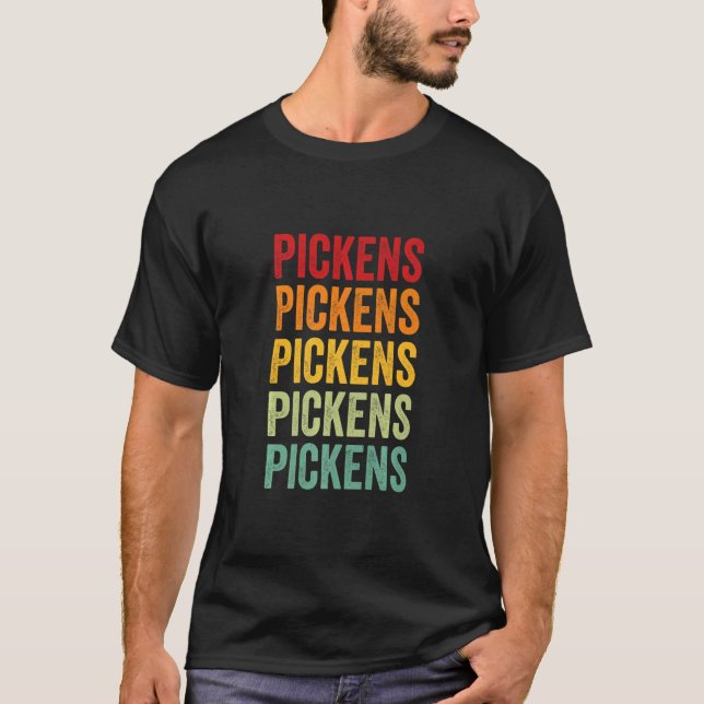 T-shirt Pickens County Georgia Rainbow Text (Devant)