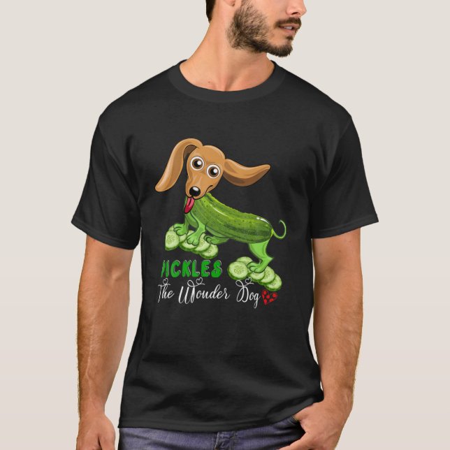 T-shirt Pickes Le chien mignon drôle Drôle Amoureux des ch (Devant)