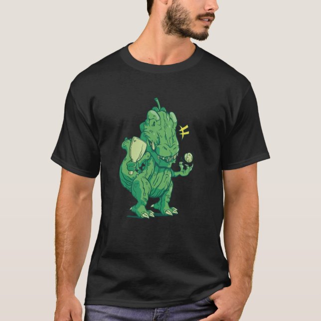 T-shirt Pickle Ball Trex Tyrannosaurus Pickleball rex (Devant)