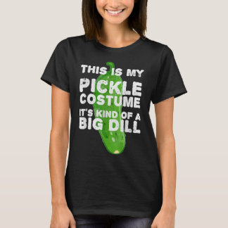 T-shirt Pickle Costume Big Dill Funny Halloween Party Outf