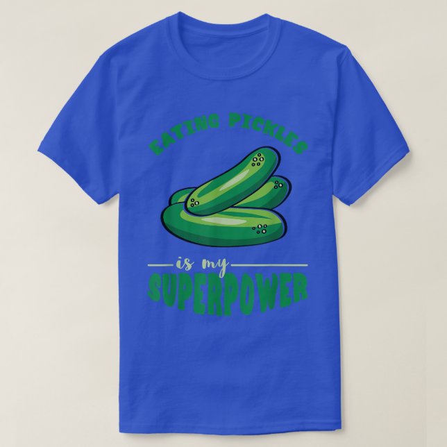 T-shirt Pickle Lover Superpower Pickle Food Cucumber Veget (Design devant)
