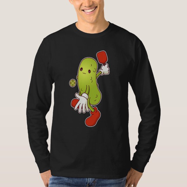 T-shirt Pickle Playing Pickleball (Devant)