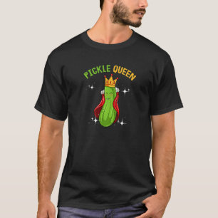 T-shirt Pickle Queen Funny Vegan Cucumber Vegetable