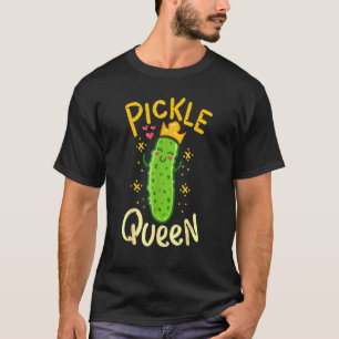 T-shirt Pickle Queen Vegan Cucumber Vegetable