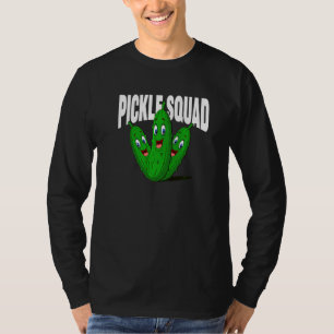 T-shirt Pickle Squad Unique Pickles au Aneth Végétalien Mi